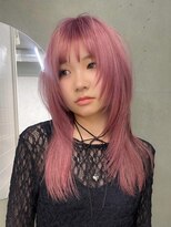 キャロルガーデンズ ボコカ 表参道(Carroll Gardens bococa)&nbsp;ピンクベージュ/レイヤー/シャギー　【azu】