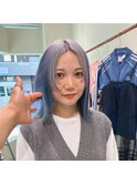 縮毛矯正ブリーチ髪質改善ふわふわ柔らかいダブルカラー30代40代