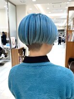 ピークアブー アヴェダ アトレ恵比寿(PEEK-A-BOO AVEDA)&nbsp;ハンサム前下がりボブ/ボブ/刈り上げ/デザインカラー/前髪なし