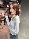 顔まわりふんわり!レイヤーボブ!堀江美容室