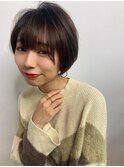 簡単丸みショートボブ◎