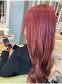 ロングヘア/ダブルカラー/ピンクカラー