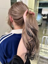 ダブ アオヤマ(DaB AOYAMA)&nbsp;ミルクティーベージュ裾カラー毛先カラーデザインカラー