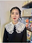 カチモリヘア／韓国風／およばれ／ヘアセット