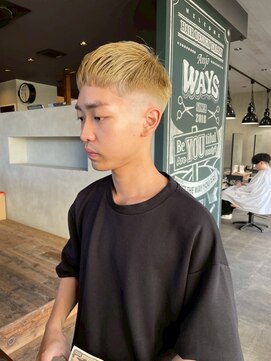 ウェイズ(WAYS) メンズ/クロップカット/ブロンド.ブリーチ