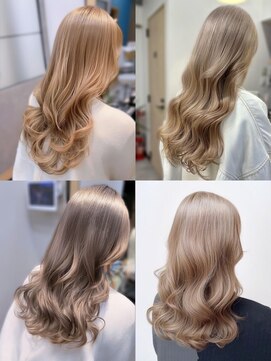 クーエフー(coo et fuu) ふんわりカール秋スタイルルーズヘアハイトーンベージュ