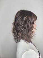 松本平太郎美容室 国立店&nbsp;20代30代×ミディアムレイヤーウェーブ×パーマ×イノアカラー