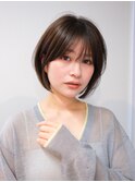 レイヤーボブ/ひし形/イメチェン/前髪カット/大人ボブナチュラル