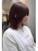 ナイロン 新潟店(NYLON.)&nbsp;チェリーレッド×ハッシュカット♪