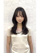 アナ ラーナ(Anna Lanna)&nbsp;ロングレイヤー くびれレイヤー 韓国ヘア 顔周りレイヤー