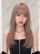 ランテルディ 渋谷(LANTERDIT)&nbsp;ミルクティーカラー ベージュ レイヤーカット