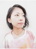 ゆるふわパーマボブ
