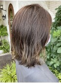 アッシュグレージュボブ