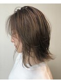 ナチュラル切りっぱなしボブ