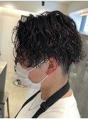 センターパート/ツイストスパイラルパーマ/メンズパーマ[調布]