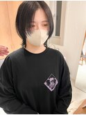 *滝田*顔まわり似合わせカットウルフレイヤー小顔グレージュボブ