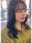 透明感カラーロングヘアー