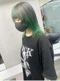 【.eer/ディア】インナーカラー/シルバー/緑