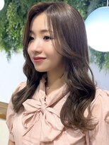 ビューブルー 亀戸錦糸町(VIEW BLUE)&nbsp;美髪カールシアーカラーピンクブラウンエアリーロングセミディ