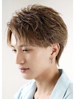 オーシャントーキョー ウエスト 心斎橋(OCEAN TOKYO WEST) 韓国ヘアセンターパートアップバングベージュカラーウルフ