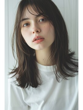 ヘアアンドメイク チェル(hair&make CheRu.) ワンカールミディウルフカット/ワイドバング［御殿場/裾野］