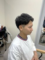 ユニ 江坂(Uni.)&nbsp;メンズショート　アップバングショート　ツーブロック