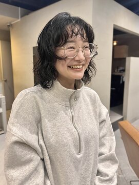 ヘアー アイス ルーチェ(HAIR ICI LUCE) ウルフパーマミディアムパーマボブパーマ/中西