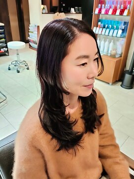 ヘアリゾート粋 ティガ 池袋店(tiga) 髪質改善/うる艶/ケアカラー/ダークブラウン