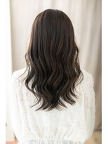 カバーヘア ブリス 志木南口駅前店(COVER HAIR bliss)&nbsp;黒髪アッシュ大人美人ゆるふわ韓国風巻きロングY志木30代40代