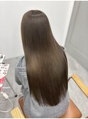 ブリーチなしダブルカラー　オリーブベージュ