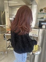 ユイマァル 岡山店(YUIMARL)&nbsp;レイヤーカット×レッドブラウン