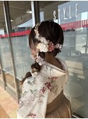 サイド編みおろし