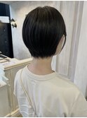 福山美容室caary 耳掛けくびれ大人ショート骨格補正30代40代
