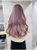 くびれヘアアプリコットオレンジハイライトカラーブルーカラー