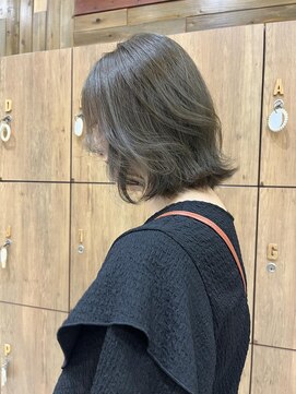 ラック 辻堂(LUCK) 【黒田】オリーブベージュ/ブリーチなし