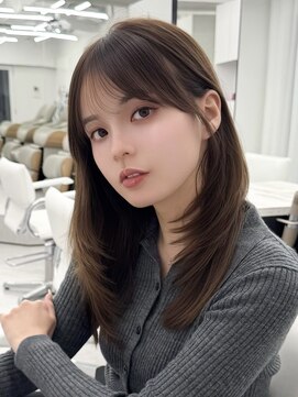 アマトウキョウスマートサロン(AMA TOKYO×Smart Salon) くびれレイヤー/顔まわりカット/レイヤーカット/小顔ヘア