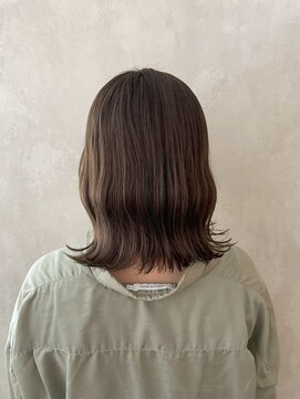 髪質改善/顔周りレイヤーカット/グレージュ[千葉/千葉駅]