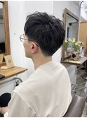 MEN’S/リバースセンターパート/ニュアンスパーマ/恵比寿