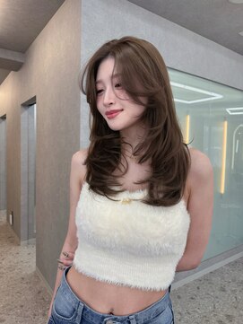 ボタン ハカタ(VOTAN hakata) 【柿本真優】ヘーゼルベージュ/レイヤーカット/前髪なし