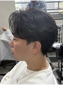 毛流れセンターパート　Y