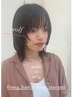 24　前髪・顔周りカット+顔周り縮毛矯正