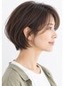 カット+カラーリタッチ(根元1~2cm)+プラチナシルクトリートメント