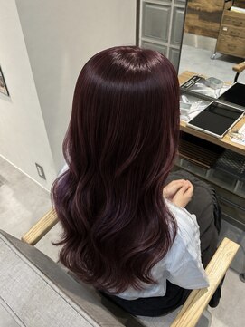 イルダバイグラッシー センター北(iluda by glassi) ボルドーカラー×ロング【伊左治】
