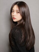トリニティ(trinity) 髪質改善 ブリーチなしダブルカラー ツヤ髪 カカオブラウン