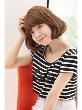 モッズ ヘア 新宿サウス店(mod's hair) 厚めバングの小顔ボブ