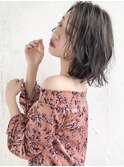 流しバング 切りっぱなしボブ ヴェールウェーブ！