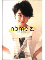 ネイミーズ 横浜関内(nameiz.) 【横浜美容室ネイミーズ】黒髮ワンサイドショート