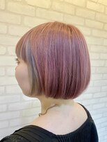 イソラブル(ISOLA-blu) 【フレーミングカラー】ボブ×ホワイトピンク×ホワイトベージュ