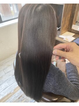 インス(ensue) 20代30代40代人気 艶カラーミルクティーブラウンベージュ中島