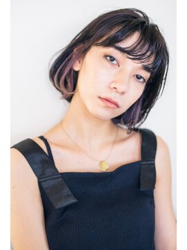 ピズム(PISM) 大人リュクスイメチェン小顔ボブ/インナーカラー